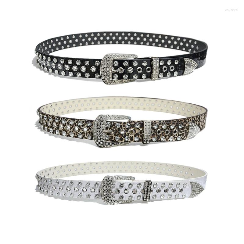 

Belts Multi-type Can Choose Buckle Woman Locomotive Waist Western Cowgirl Y2k Girls Belt For Jeans Men H7EF, White