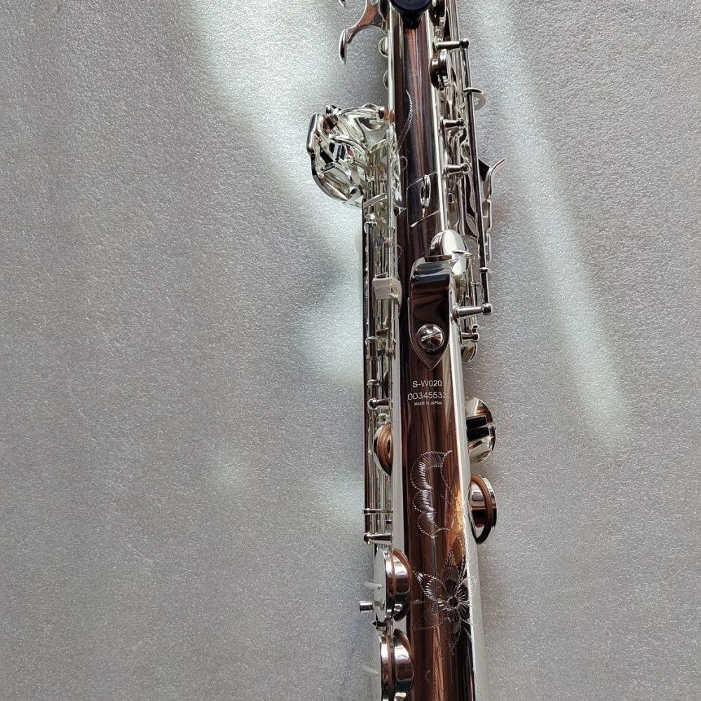 

Classic W020 soprano straight pipe saxophone nickel plated silver integrated Japanese craft made jazz instrument with case