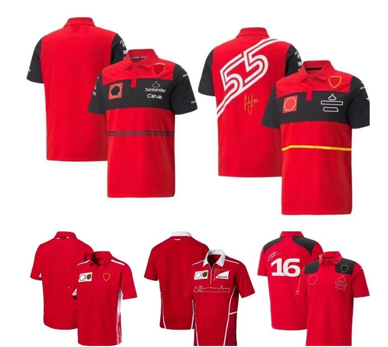 

New F1 racing polo shirt summer short-sleeved shirts of the same style custom