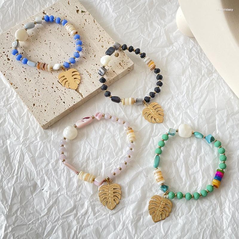 

Strand LIMAX Arrival Shell Crystal Bracelet Girls Couple Fashion Beaded Gift Jewelry