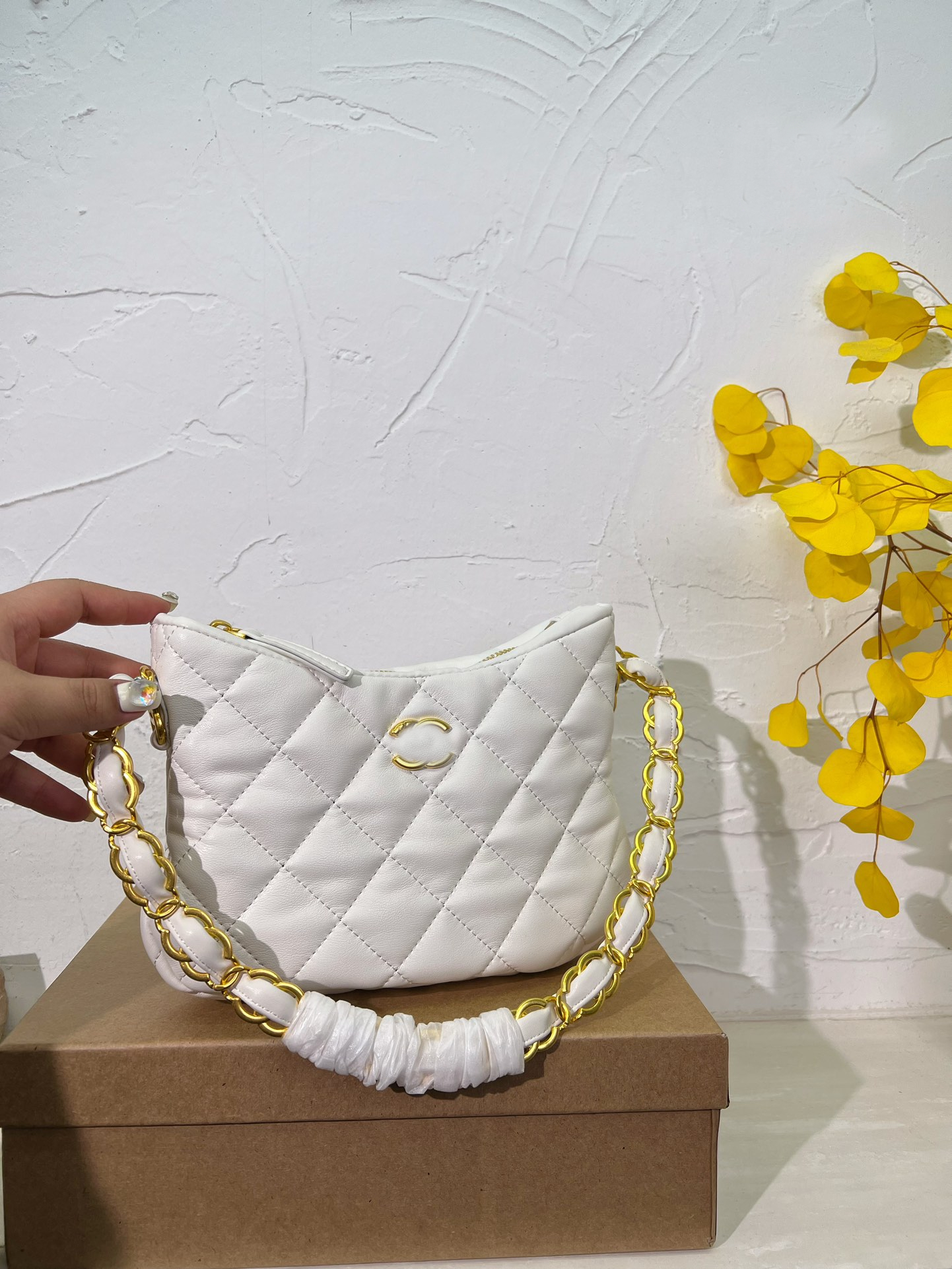 

Cross body Shoulder Bags Designer Leather Patchwork Men Women Handbag Wallet Purse, Cha0015bag-white