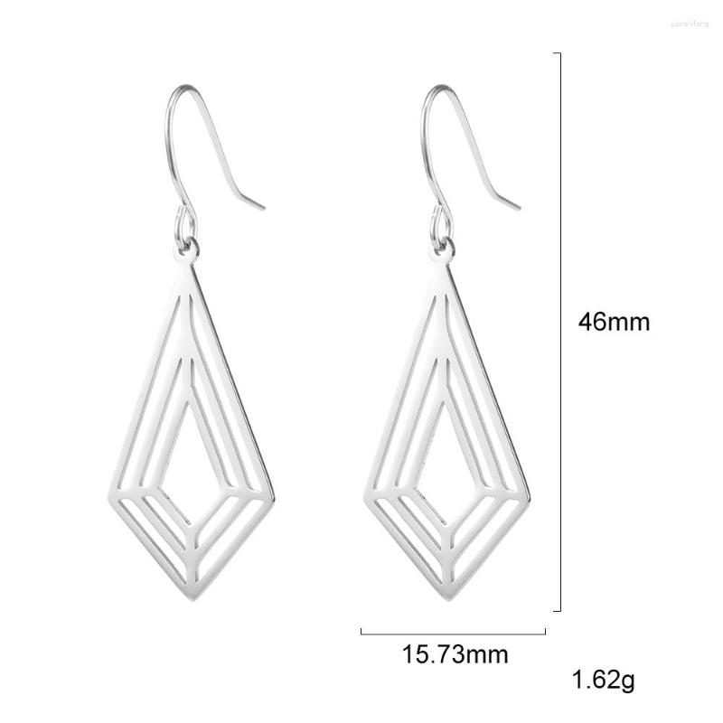 

Dangle Earrings ZST008 2023 Latest Design Stainless Steel Earring Shape Drop Long Women Valentine's Day Gift