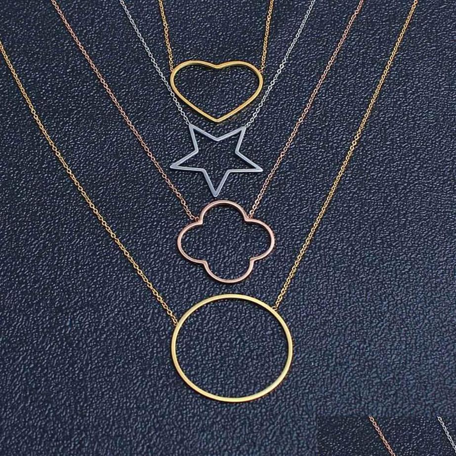 

Chokers Zuuz Necklaces Pendants Chocker Neckless Choker Rose Gold Clover Pendant 306J Drop Delivery Jewelry Dhcs5 Delive Dhrzx