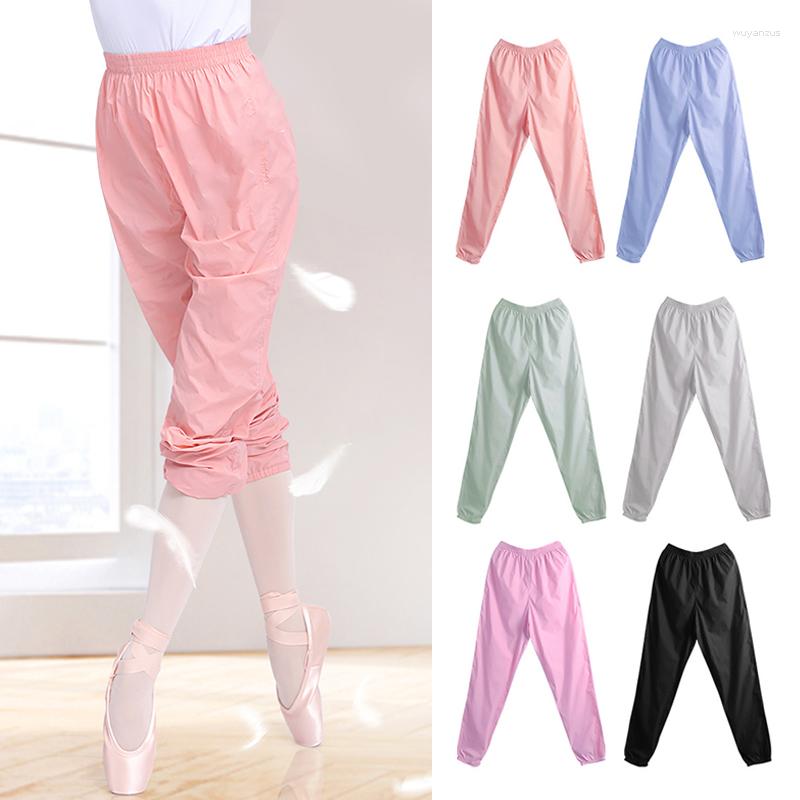 

Stage Wear Women's Ballet Dance Pants Fashion Loose Lightweight Quick Drying Gymnastics Practice Fitness Sports Trousers Elastic Waist