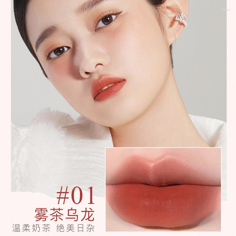 

Lip Gloss Mirror Set 6 Colors Waterproof Nonstick Cup Makeup Tint Dyeing Liquid Lipstick Cosmetic, 02