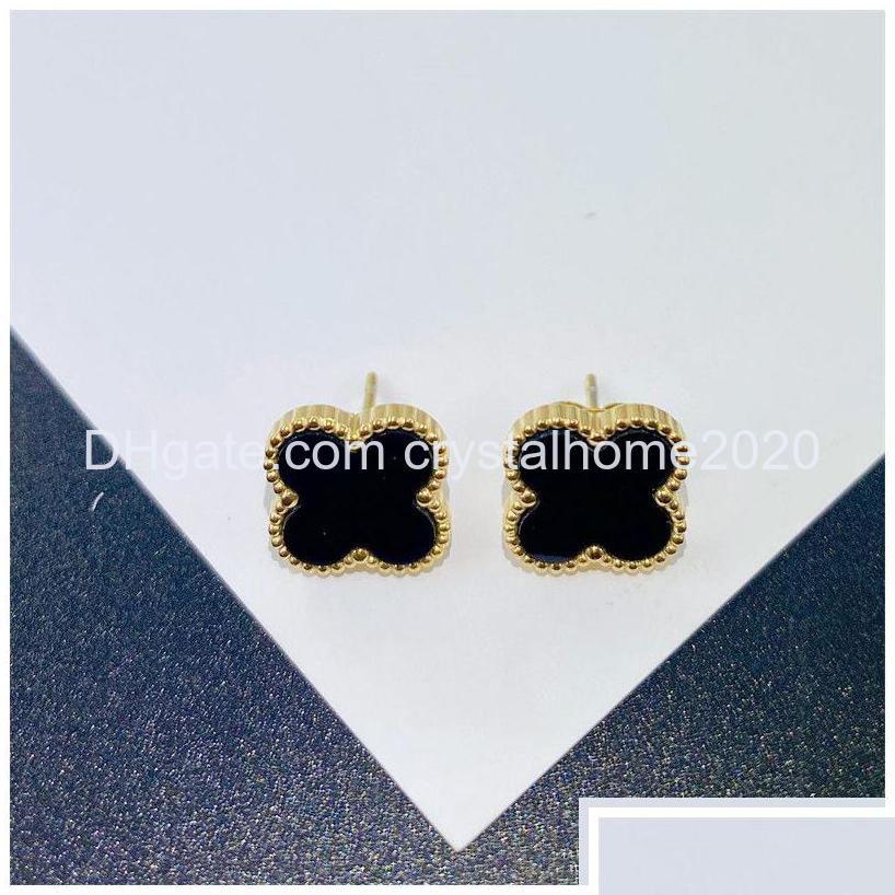 

Stud Classic Clover Earring Necklace Gold Stainless Steel Jewelry For Women Drop Delivery Earrings Otmiy 202 Dhipl
