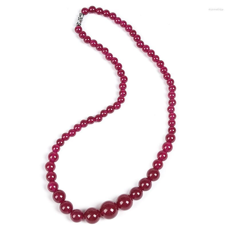 

Chains Diy Jewelry Natural Red Jasper Size For 6 14mm Design Gemstone Necklace Accessories Special Day Findings 18inch Gem H41
