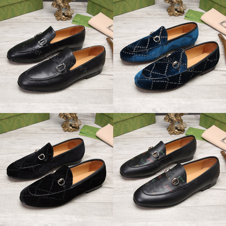 

Designers Shoes Men Loafers Genuine Leather Brown black Mens Suede Casual Designer Dress Shoes Slip On Wedding Shoe with box 38-46