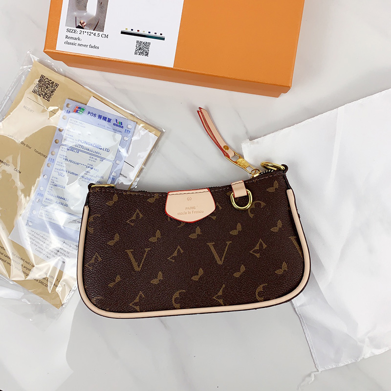 

bag designer bag luxury Crossbody bag women Handbag Sewing design large capacity Luxury banquet Wallet leisure Celebrities gift style box good, Brown