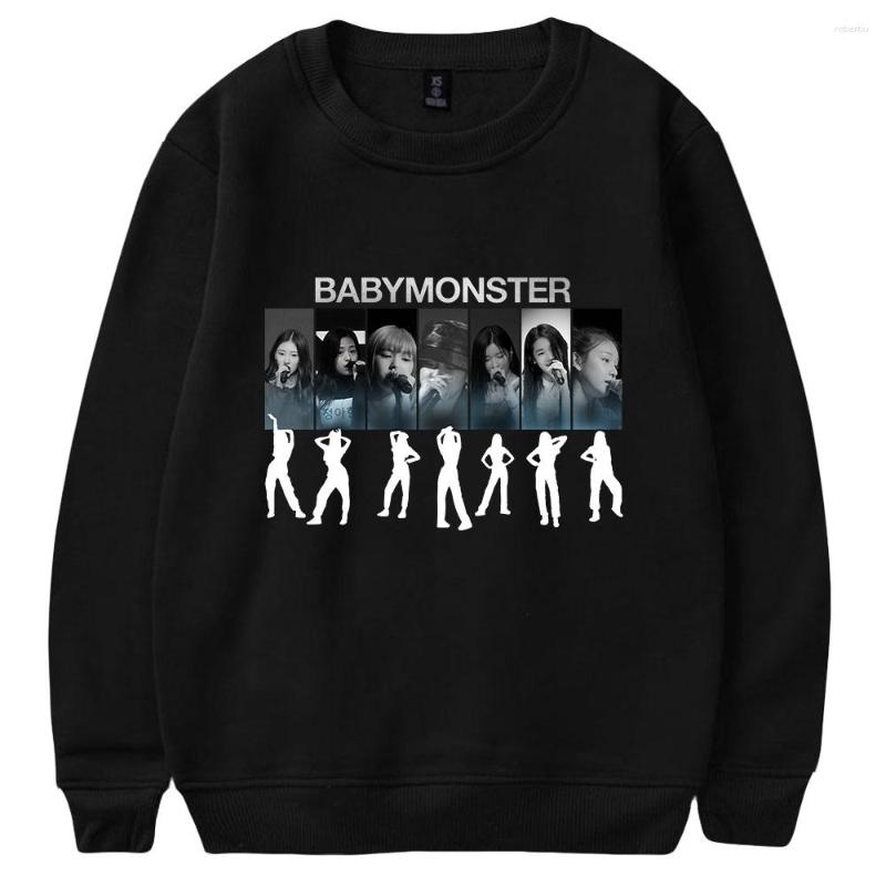 

Men's Hoodies WAWNI Kpop BABYMONSTER Sweatshirt Harajuku Crewneck Fashion Clothes Men Women Pullover Streetwear Long Sleeve Hip-hop, Red