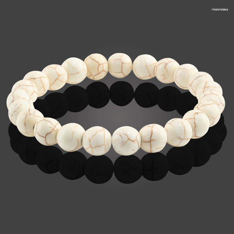 

Strand Simple Natural Stone Beaded Bracelet Prayer Buddha Rosary Chakra Bracelets Elastic Bangles Women Men Yoga Wrist Charm Jewelry