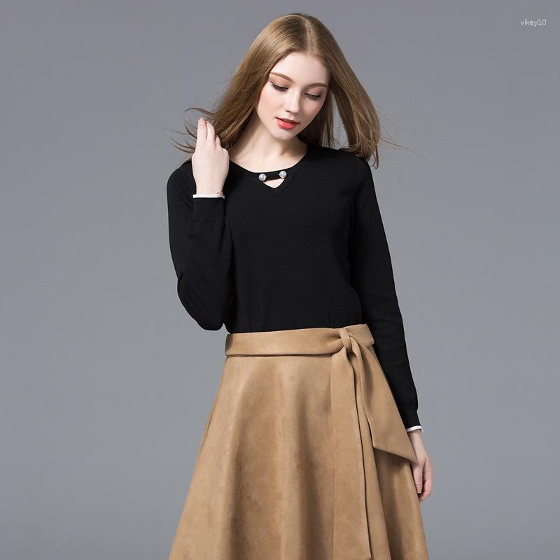 

Women' Sweaters Wool Sweater Knitted Womens Tops And Blouses Turtleneck Plus Size Woman Fashion 2023 Spring Autumn Black Hollow Loose