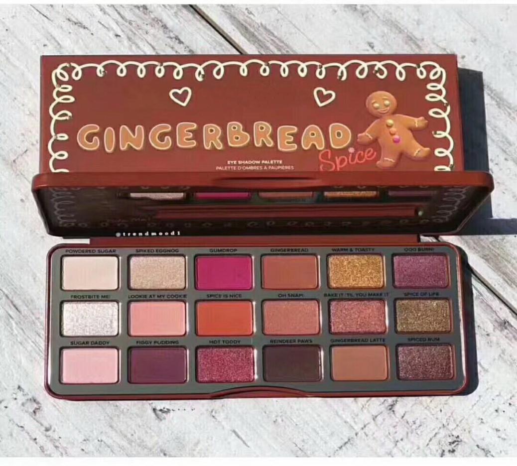 

ePacket High quality makeup palette Gingerbread spice Manchocolate bar semisweet bonbons 18 color eyeshadow 7055832, Black