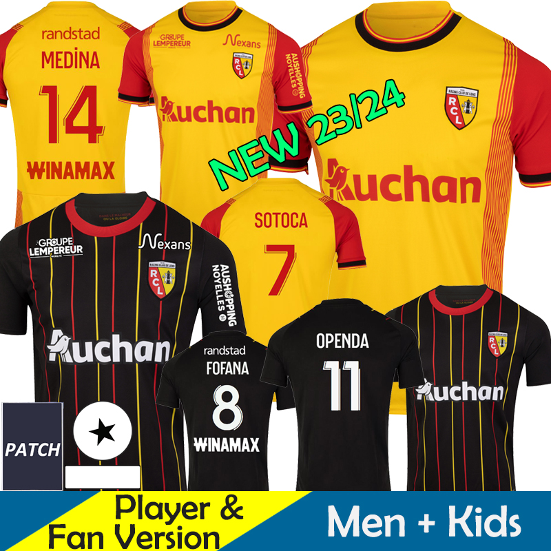 

23 24 Maillot RC LeNs Soccer Jerseys Kid Kit sainte Football Shirts De Foot Home Away Training 2023 2024 Player Version FOFANA BUKSA racial discrimination Goalkeeper, 23-24 advertising home