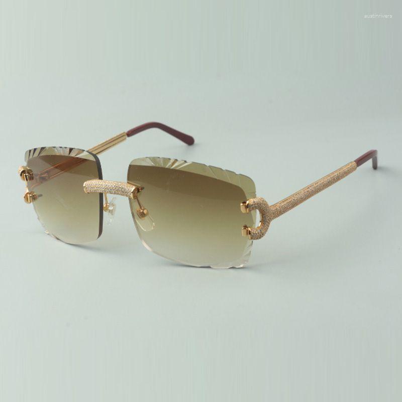 

Sunglasses Micro-paved Diamond Claw 3524020 With Cut Lenses Size: 58-18-140mm