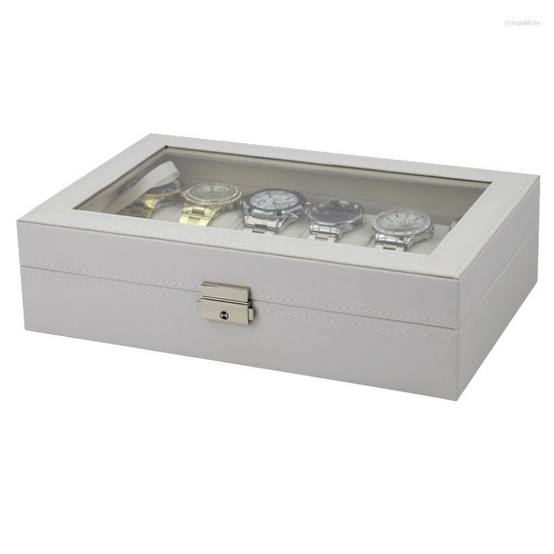 

Watch Boxes 12 Grids Handmade Box Clock Case Time For Holding