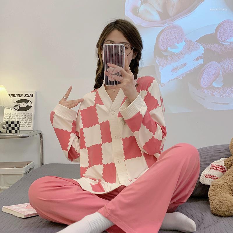 

Women's Sleepwear 1 Pajamas Paragraphs Female Suits Spring Leisure Wear Cotton Cute Cartoon In The And Autumn To Outside, Cke-j8001