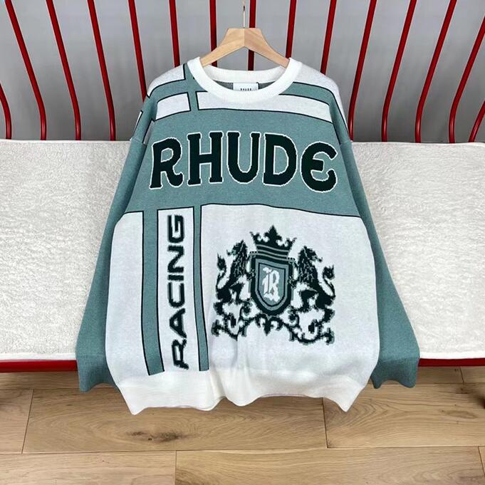 

Men Women Casual Sweater High Quality Knitted Sweatshirts Blue Orange Red