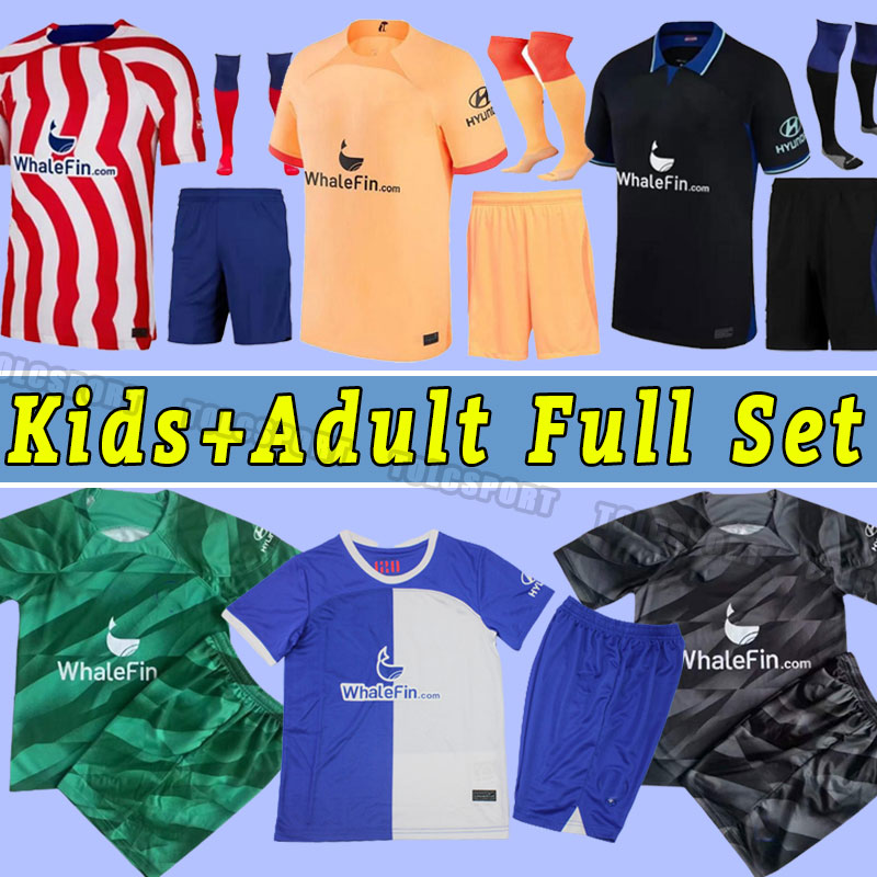 

Full Set soccer jerseys 23 24 JOAO FELIX 2023 2024 M. LLORENTE Correa uniforms GRIEZMANN R. DE PAUL Cunha CARRASCO Atletico MadridS child kids men full kit goalkeeper, Home