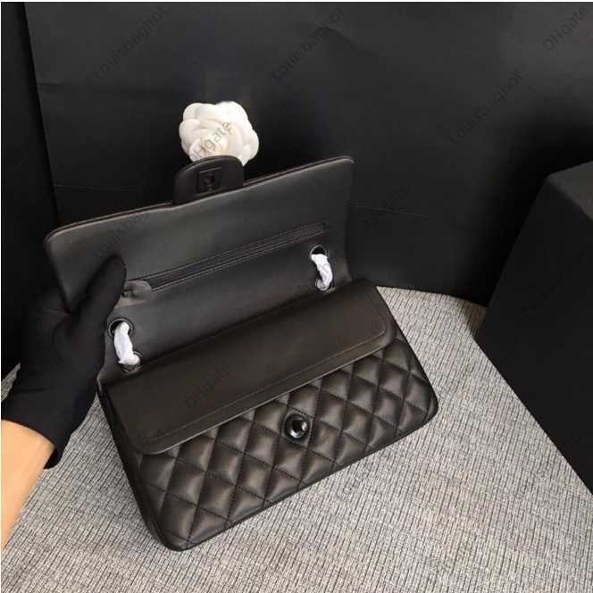 

Mirror Quality Classic 25.5cm Sheepskin Diamond Lattice Flap Bag Women Chain Cross Body Bags A01112 Luxuries Designers Shoulder Handbag with Box C004, 40