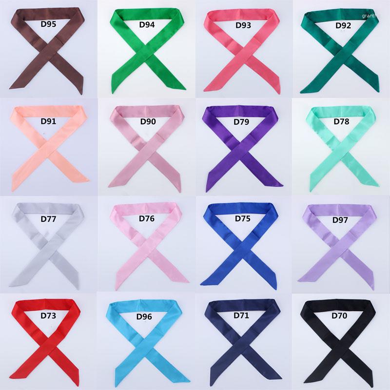 

Scarves Luxury Solid Thin Silk Wraps Women Headbands Hair Ribbon Fashion Scrunchie Scarf Neckerchief Belt Festive Party Supplies