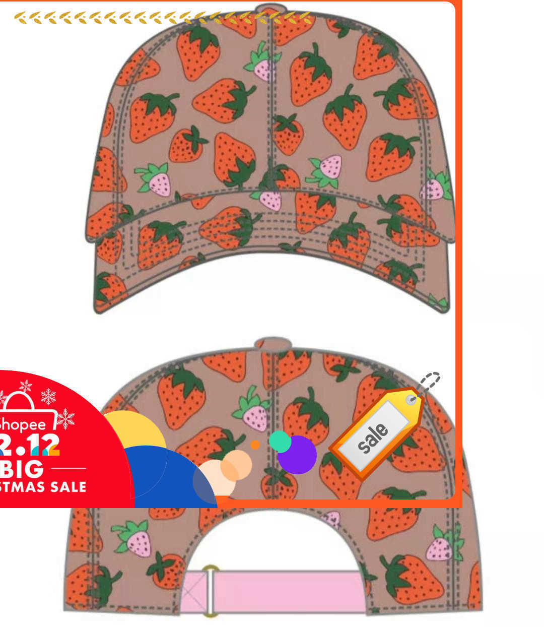 

8quality strawberry baseball caps man's cotton cactus classic letter Ball caps summer women sun hats outdoor adjustable Snapback Cap girl'83