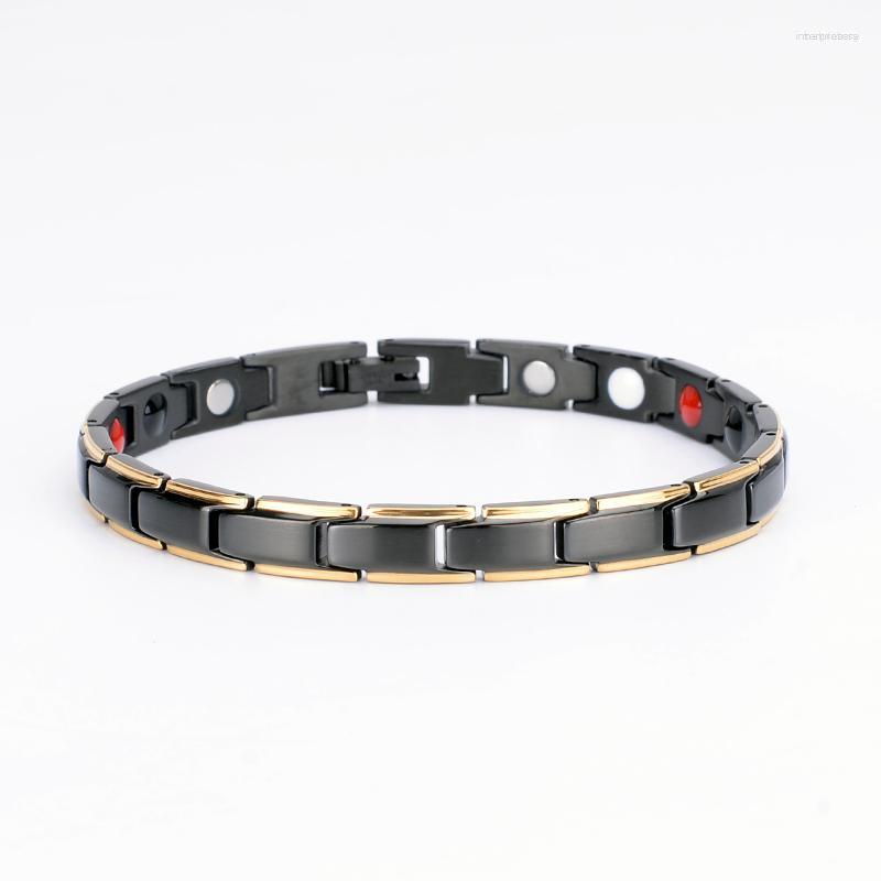 

Link Bracelets Oktrendy Slim Bracelet Magnetic For Women Bangle Fashion Charm Ion Energy Pain Relief
