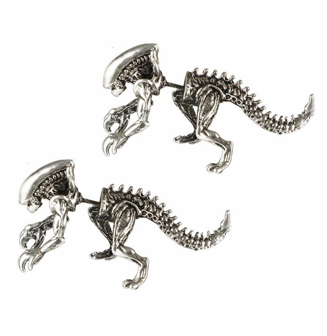 

Dinosaurs Earrings Alloy Studs Punk Cartilage Earrings Cute Animal Jewelry8766329