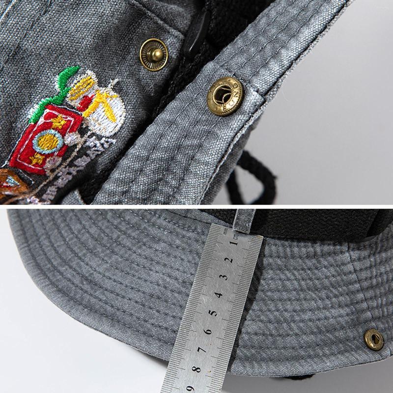 

Berets Denim Bucket Hat Unisex Sun Wide Brim Fisherman Caps Outdoor, Blue