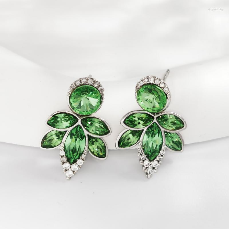 

Stud Earrings Trending Jewelry 2023 Luxurious With Austrian Crystal For Women Party Wedding Christmas Girls Gift