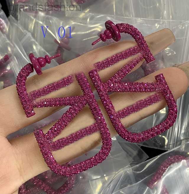 

Women Stud Earring Designers Jewelry Diamond Earrings Huggie Letter Ear Studs Pink Big Size Luxury Hoops Fashion Gold 925 Silver Love Earrings Bijoux De Luxe Box