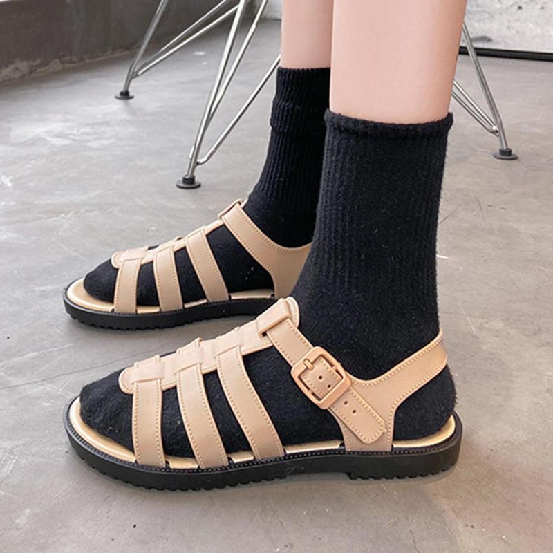 

Sandals Summer Casual Soft Sole Non-slip Beach Shoes For Outdoor, Black