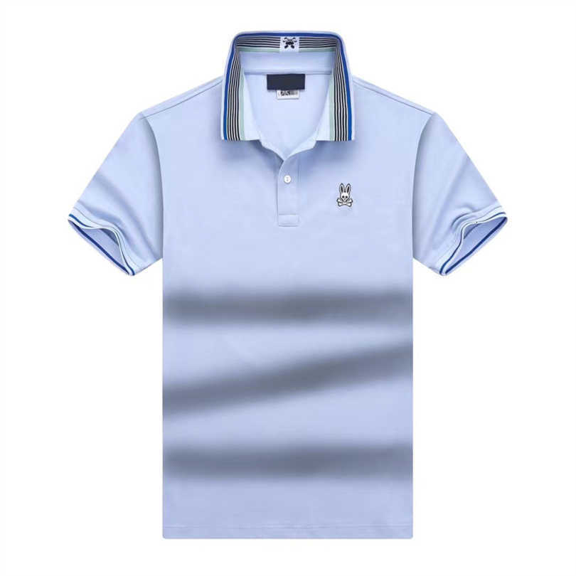 

Mens Designer Psychos Polo Bunnys Tees Casual t Shirt Fashion Summer Slim Skull Rabbit Print Short Sleeve Loose High Street Top V898