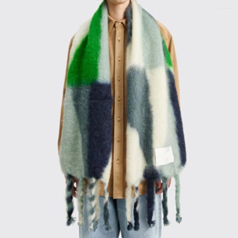 

Scarves 2023 Luxury Shawls Wraps For Women Men Warm Cashmere Scarf Geometric Foulard Femme Long Tassel Cape Mantilla Thick Chal Muffler