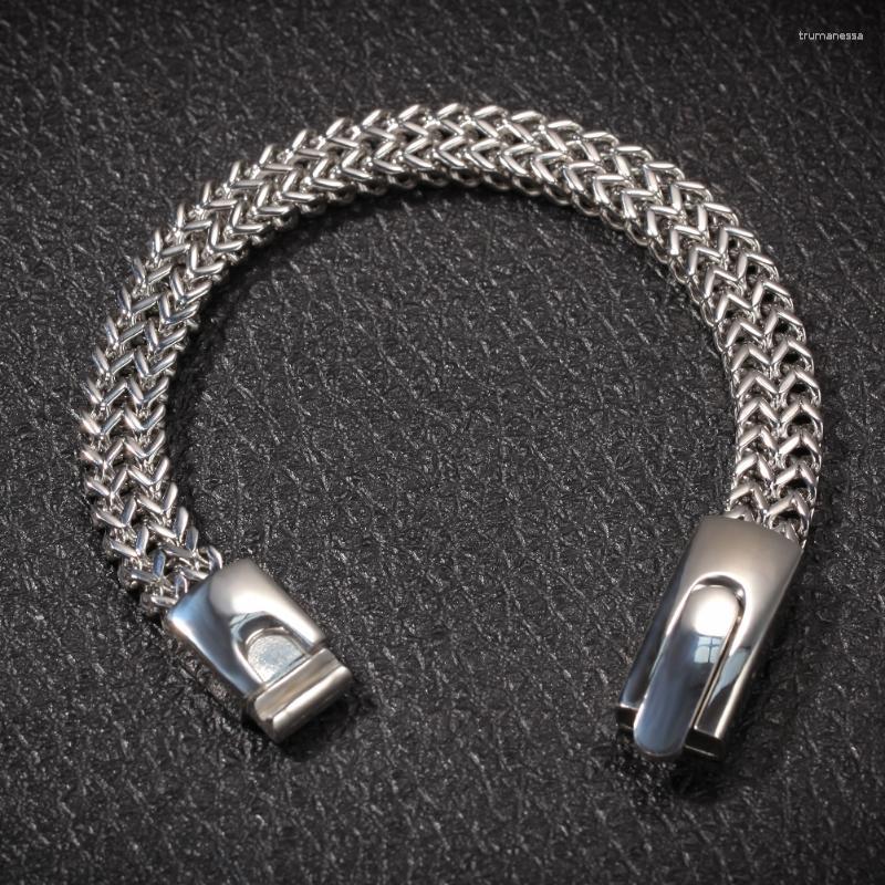 

Link Bracelets Chain Factory Outlet Christmas Gift Fashion Jewelry Wholesale Hop Franco Accessories Stainless Steel Men's Raym22