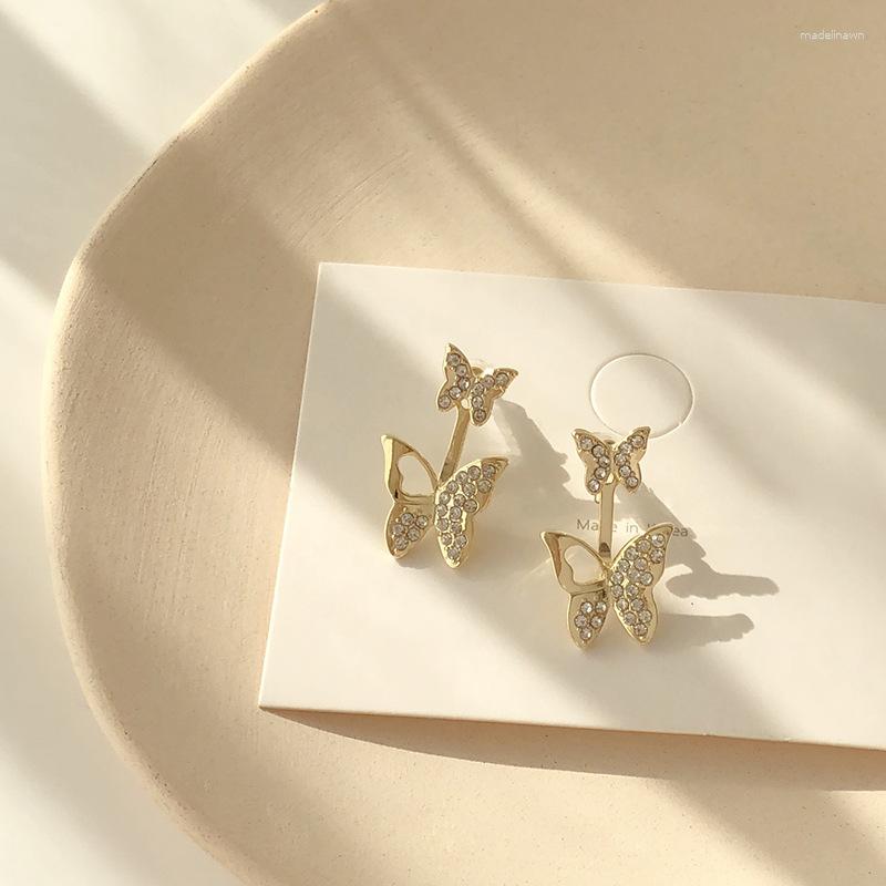 

Stud Earrings For WomenDelicate Gentle Butterfly Crystal Jewelry Wholesale