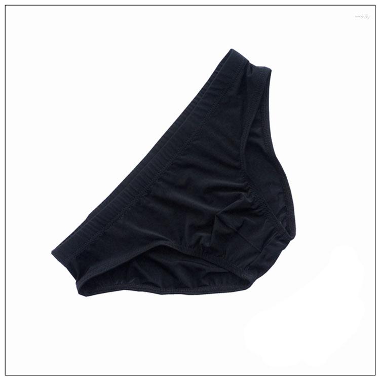

Underpants 2023 Sexy Mens Briefs Low Waist Charming Gay Ice Silk Men Underwear Soft Convex, Army green
