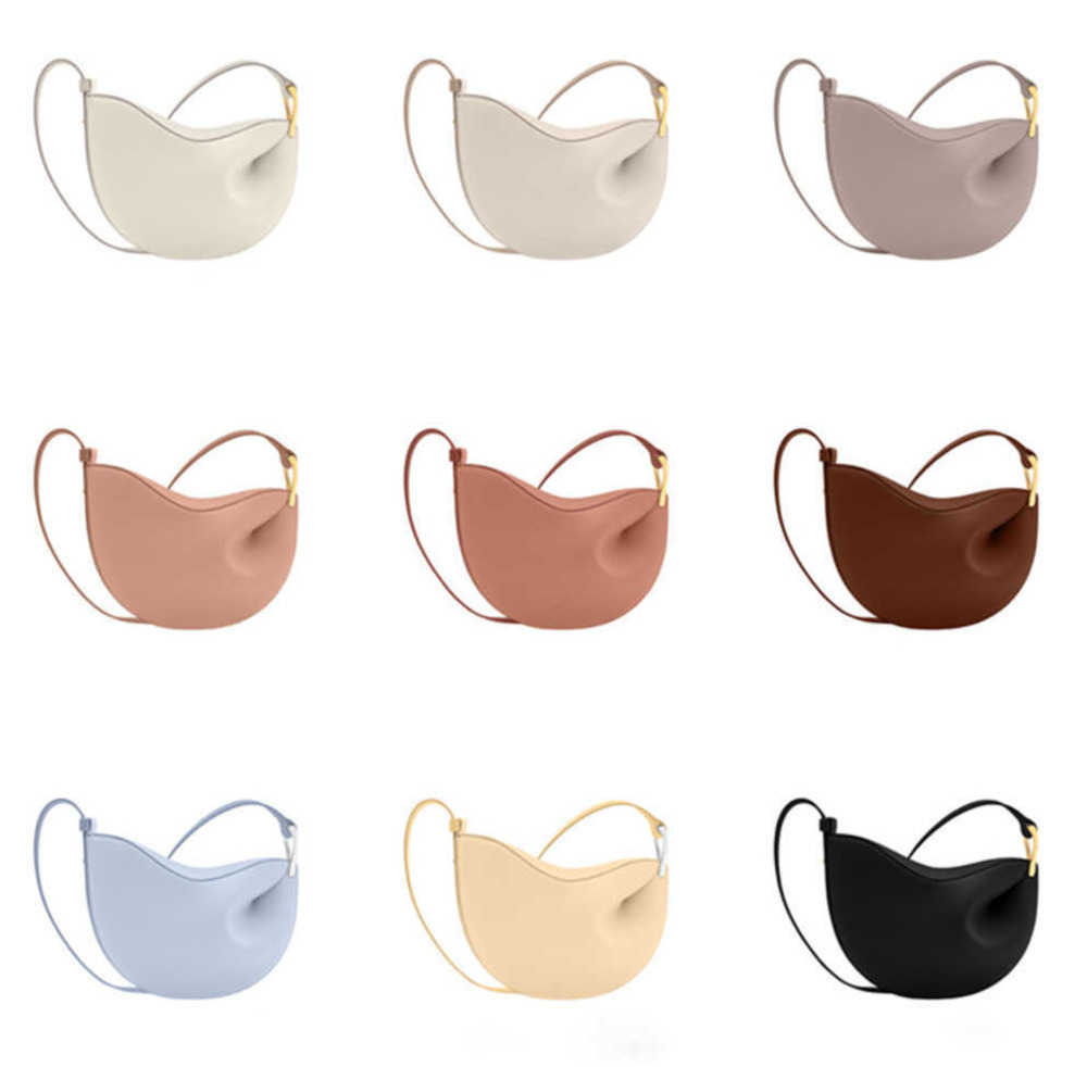 

7A Luxury Designer bag woman bags Polene Shoulder Women's Genuine leather handbag tote clutch flap crossbody wallet Fashion leisure Fashion goes with everything, Grey