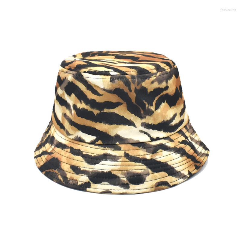 

Berets Panama Women Retro Print Bucket Hats Hip Hop Sun Hat Men Casual Fisherman Caps M202-1