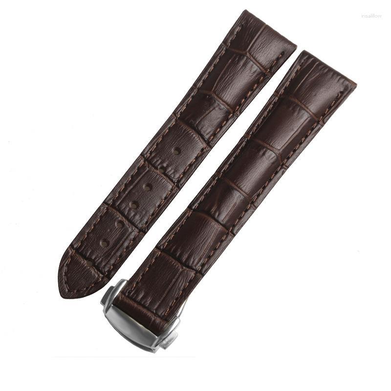

Watch Bands WENTULA Watchanbands For SPEEDMASTER DE VILLEcalf-leather Band Cow Leather Genuine Strap Deli22