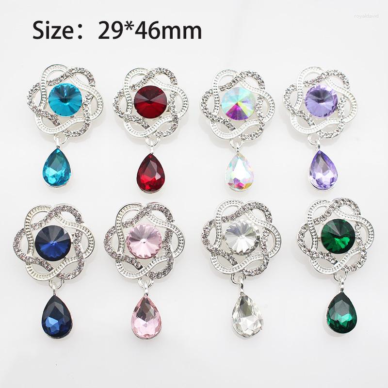 

Brooches Fashion Ring Water Drop Crystal Rhinestone Brooch DIY Handmade Dress Women's Suit Versatile Wedding Gift Decoration