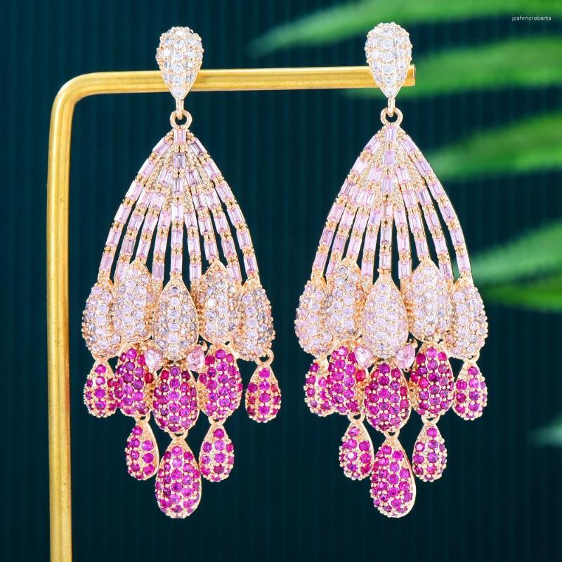 

Dangle Earrings Siscathy African Exaggerated Multicolor Pendant Earring For Women Wedding Party Dubai Jewelry Boucle D'oreille