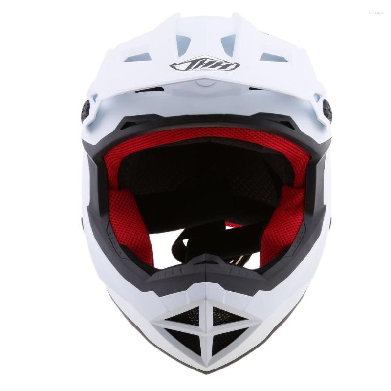 

Motorcycle Helmets White Motorbike Bike Helmet Cycling Full Face CE Approved, Picture shown