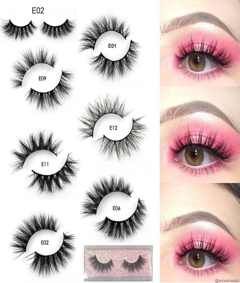 

New Mink Lashes 3D Mink Eyelashes 100 Cruelty Lashes Handmade Reusable Natural Eyelashes Popular False Eeye Lashes Makeup E 5284900