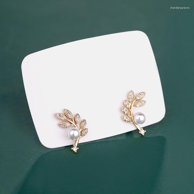 

Stud Earrings Fashion Elegant Cute Leaf For Women Simple Jewelry