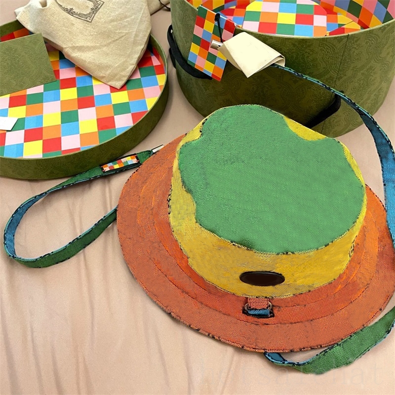 

Luxury bucket hat for men canvas designer cap fashionable women leisure shopping multicolor casquette four seasons sunshine fisherman hat creative MZ06 C23, 4#