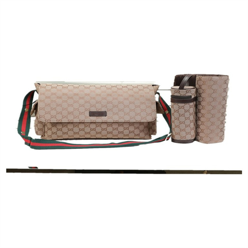 

Mom baby diaper Bag 3-piece set Paris female designer print multifunctional fashion Zipper & Hasp One Shoulder Bag Mom and girl's gift Creative L04