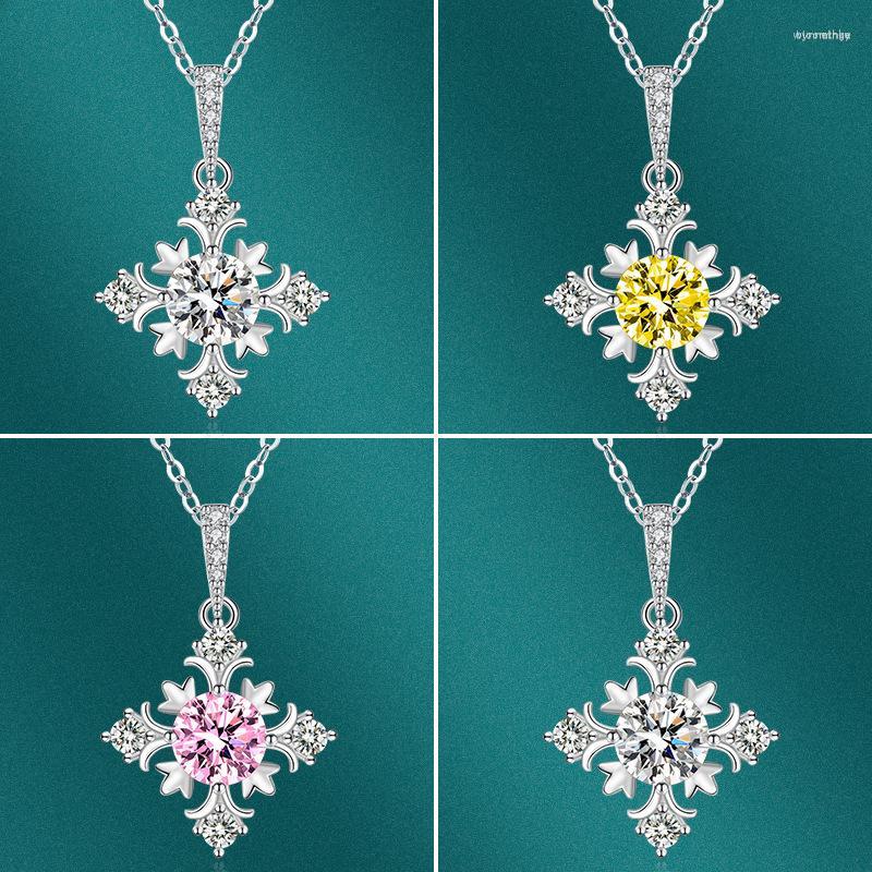 

Pendant Necklaces 2023 Luxury Pink Yellow Silver Color Leaf Necklace For Women Anniversary Gift Jewelry Wholesale X8228