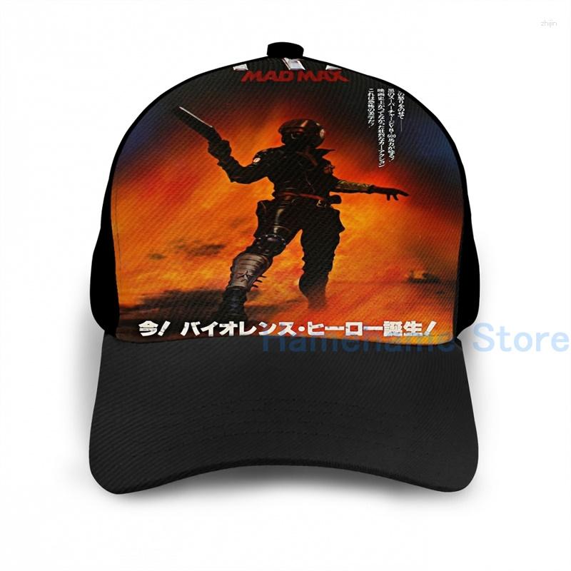 

Ball Caps Fashion Mad Max Japanese Poster #2 Basketball Cap Men Women Graphic Print Black Unisex Adult Hat