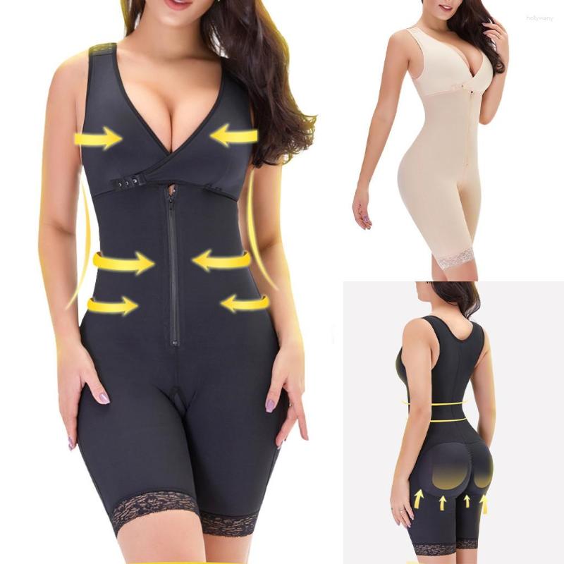 

Women' Shapers Bodysuit Shapewear Women Full Body Shaper Firm Control Lifter Corset Slimming Underwear Lenceria, Black